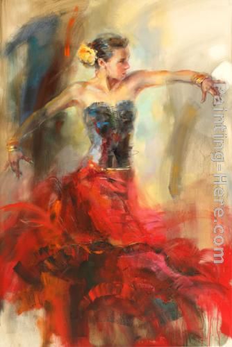 She Dances In Beauty 2 painting - Anna Razumovskaya She Dances In Beauty 2 art painting